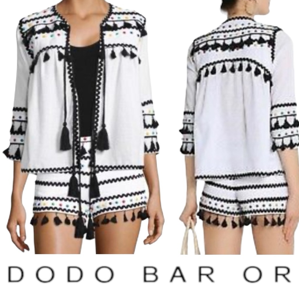 Dodo Bar Or Tassel Embellished Cotton Jacket